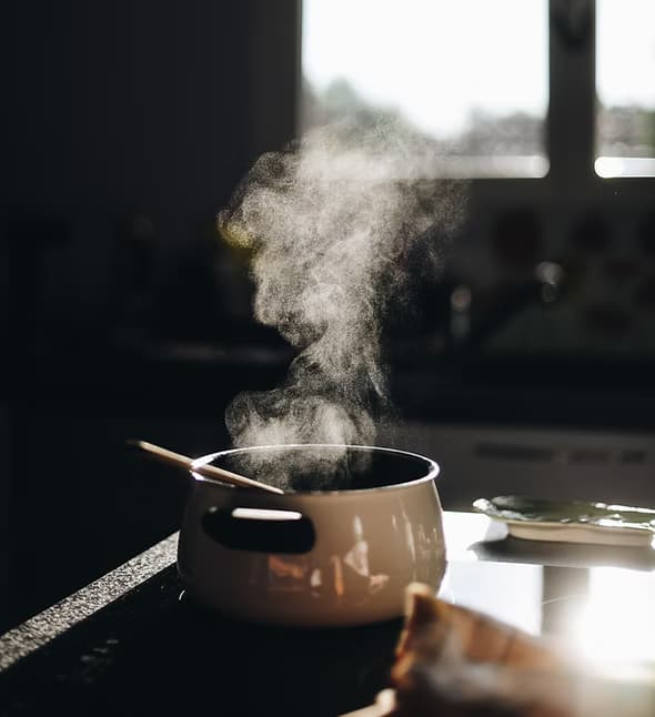 A household using a clean cooking stove