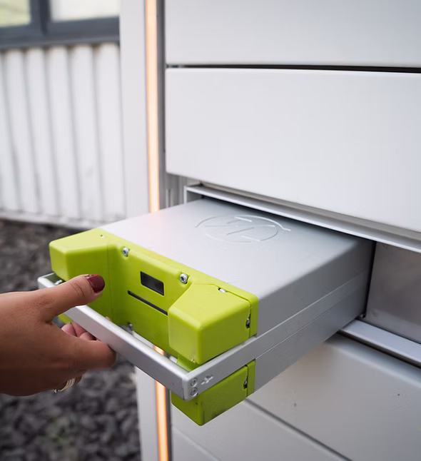 Battery storage units for an off-grid mini-grid system